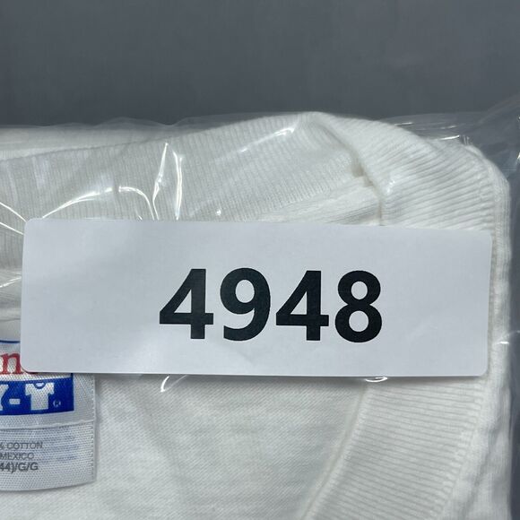 VTG Shirt Men Size Large‎ White Double Side Print LYONS PUB MINNEAPOLIS Y2K - Picture 9 of 9